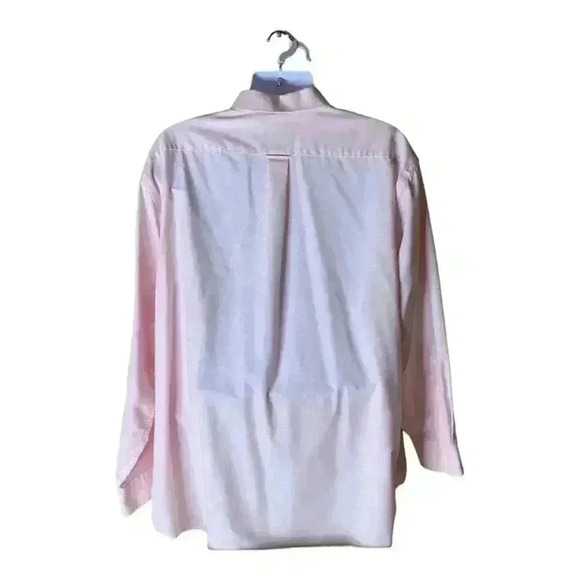 Stanford Oxford Dress Shirt Men's Size Big & Tall Neck 19 Wrinkle-Free Pocket - Picture 4 of 6